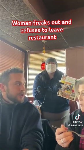 Woman freaks out and refuses to leave restaurant #funny #police #comedy #comedyshorts #comedyvideos