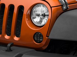 Raxiom Jeep Wrangler Axial Series LED Front Turn Signals; Smoked J119943 (07-18 Jeep Wrangler JK) - Free Shipping