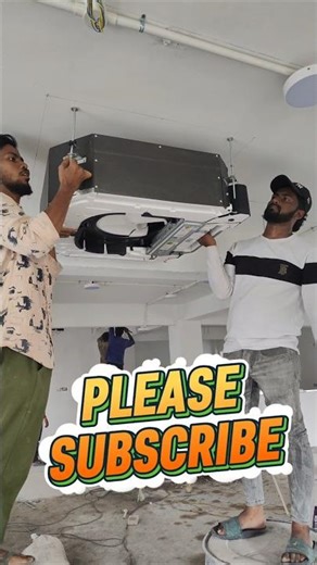 New Midea Cassette Acs installation #hvac #airconditioning #shorts #foryou