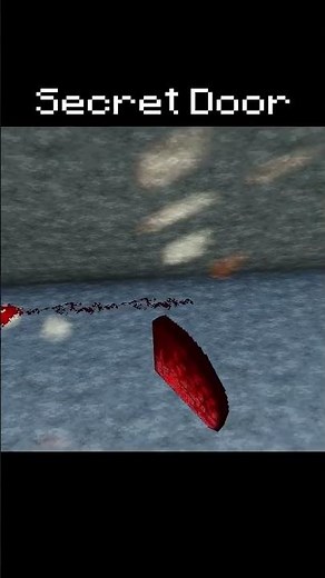 Minecraft: Easy Secret Door Tutorial (Bedrock & Java) #meme