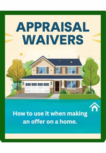 🏡 What is an appraisal waiver with Fannie Mae and Freddie Mac? When you’re buying a home with a loan backed by Fannie Mae or Freddie Mac, an appraisal waiver means the lender may not require a traditional appraisal. Instead of sending an appraiser to the house, the lender uses trusted data, like recent home sales and market trends, to confirm the home’s value. If the data supports the price, the appraisal step is skipped. This is a decision made by the lender, not something the buyer has to agr