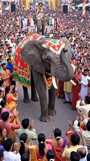 African elephant dancing in a wedding #viral #nature #animals #wildlife #africanelephant #wedding