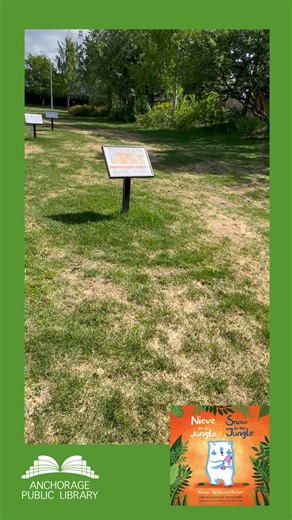 Come see the new StoryWalk at Anchorage Public Library! You're invited on a story adventure with Snow the bear as she journeys from snow to jungle ❄️🌴 This bilingual tale is all about change, friendship, and finding your place. Take a stroll and let the story unfold! 🐾🐻 | Anchorage Public Library
