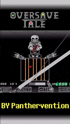 Oversave-tale Sans Fight Remake By Panthervention Phase 1-2 #undertalefangame #sans