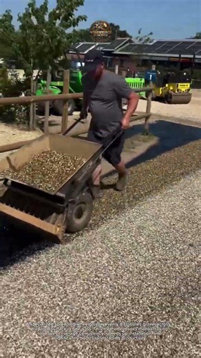 Gravel Spreading Wheelbarrow Genius