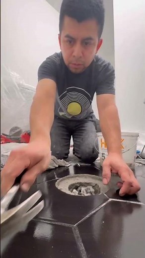 The proper way to install a toilet.
