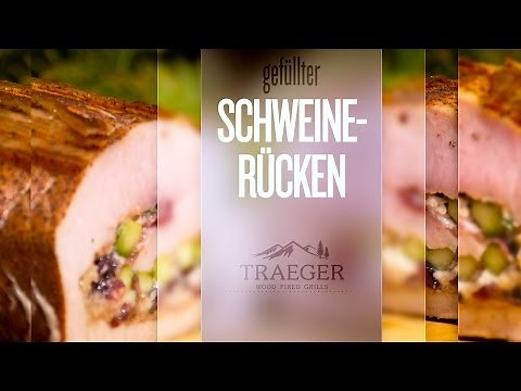 Gefüllter Schweinerücken vom Traeger Pellet Grill