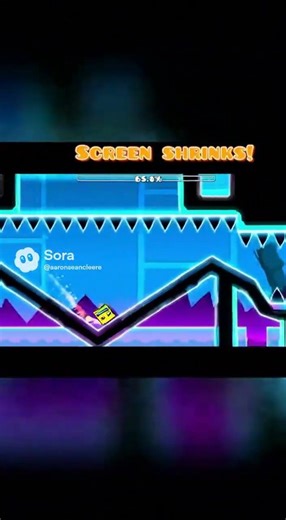 Geometry Dash, But the Screen Shrinks Every 10 Seconds