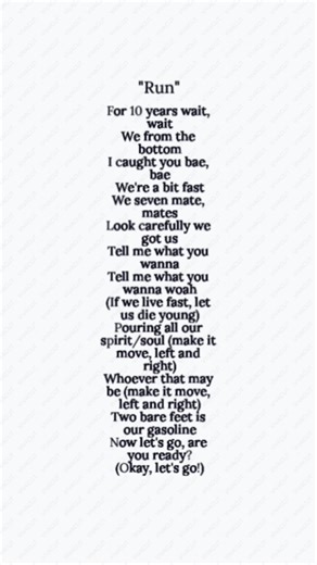 Can you sing this song? #run #bts #aesthetic