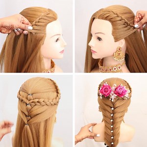 2.3M views · 34K reactions | Ponytail Hairstyle For Wedding Guest! | Braid Hairdo | Facebook