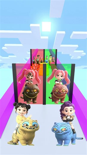 Fun challenge with Rumi, Mira and Zoey riding Derpy the tiger Help our girls choose