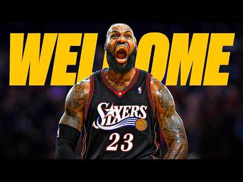 WELCOME TO PHILADELPHIA 76ERS LEBRON JAMES