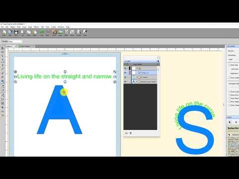 SCAL - Using Object to Path to Place Text Along a Letter