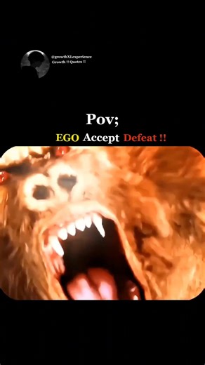 Pov; “Ego fights everyone…🥶until it meets someone truly enlightened. #ego #mindset #selfimprovement