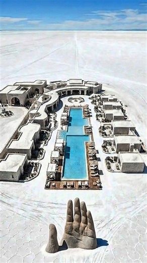 Building on the world's largest mirror.