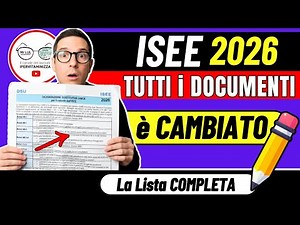 ISEE 2026 ➜ 2 SORPRESE e NOVITà ⚡ tutti documenti necessari GIACENZE REDDITI PATRIMONI RINNOVO DSU