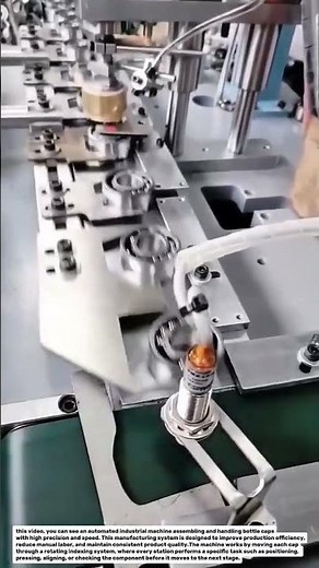 Amazing Automated Bottle Cap Assembly Process | Smart Manufacturing Technology.