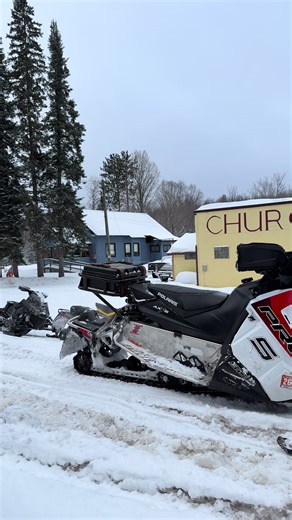 Attending Mass #elan #snowmobile #church #skidoo #midweekservice
