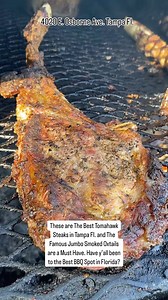 These are The Best Tomahawk Steaks in Tampa Fl. and The Famous Jumbo Smoked Oxtails are a Must Have. Have y’all been to the Best BBQ Spot in Florida? @greedylees 4020 E. Osborne Ave. Tampa Fl. #foodreview #tampa #bbq #tomahawksteak #oxtails #ribs | Anthony Gilbert