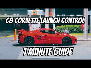 Launch control on the C8 Corvette. 1 minute guide