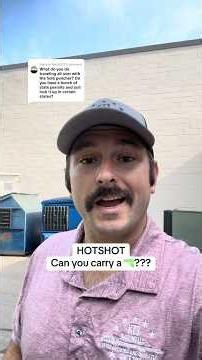 How do I carry my Pee Pew in my commercial motor vehicle vehicle legally?