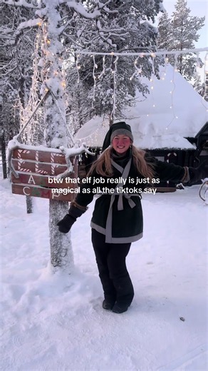 Ur sign to apply to be an Elf in Lapland🎄💕🌟the best time of my life it’s like living in a Christmas movie wow #elfinlapland #elf #christmaself #elfinfinland #workabroad
