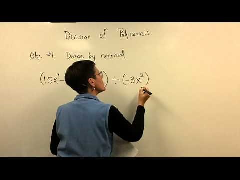 Divide Polynomial by Monomial