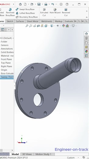 How To Design Simple Manifold_SolidWorks Tutorial #engineeringdesign #cadtutorials