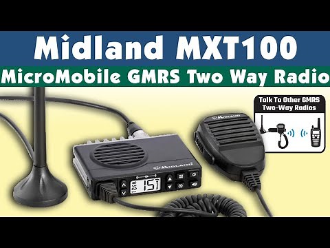 Midland MXT100 Micro Mobile GMRS Two Way Radio Preview