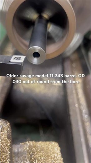 Savage model 11 barrel .030 out of round from the bore #shorts#savage#hunting #coyote