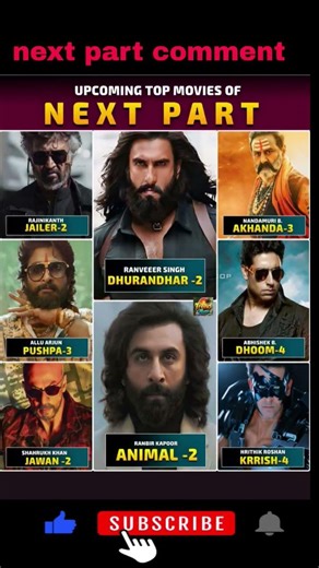IndianCinema #🥵🤞UpcomingMovies #BlockbusterSequels #PanIndiaFilms #MovieLovers