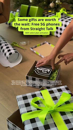 Some gifts are worth the wait: Free 5G phones from Straight Talk With select plan activation. | Straight Talk