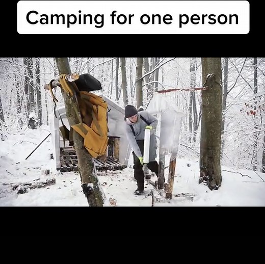 Do you feel bored when you are alone?#yumecamp #Camping #Outdoors #campinglife #outdoorlife #gocamping #campervan #snow
