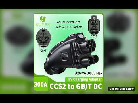 WUFEN Electric vehicle CCS2GBT EV Connector 300A Fast EV Charger CCS2 to GBT DC Adapter 300kw For BY