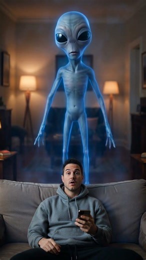 Alien Shows Up In His Living Room And He's Not Even Surprised 😂👽