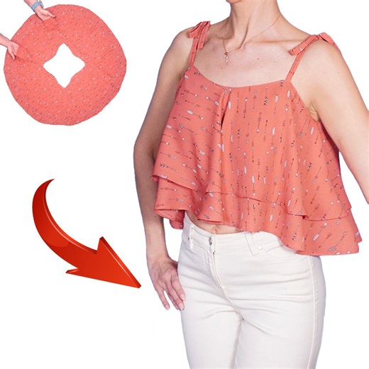 Cool way to sew a chiffon blouse in 10 minutes without going to the tailor! | Miarti - Wiederverwendung