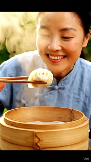 Grandma & Granddaughter Dumpling ASMR • Cooking + Eating Sounds #mukbang #koreanfood #viral #eating