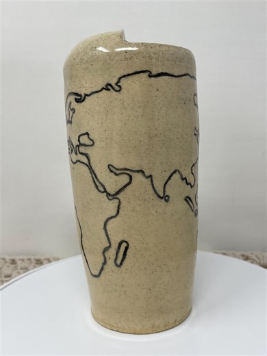Map of the World Ceramic Travel Mug | Handmade by Moth & Mud - Etsy