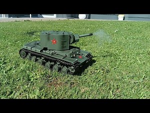 Heng Long / Taigen KV-2 TK7.1 with servo cannon recoil, and smoke