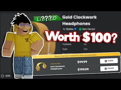 I Bought The Gold Clockwork Headphones Roblox (Worth It? Limited?)