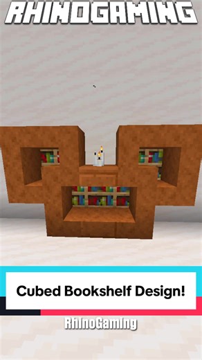 Check out this bookshelf design! Follow for more Minecraft builds! #minecraft #minecrafttutorial #minecrafter #minecraftbuilding #minecraftbedrock