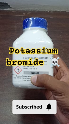 potassium bromide reagent #chemical #booktok #experiements #science #experiment #books