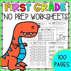 First Grade No Prep Worksheets