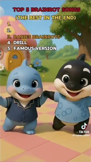 Top 5 best brain-rot songs #top5 #brainrot #tralalerotralala #capucino
