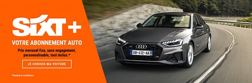 Location Longue Durée sans apport avec SIXT+