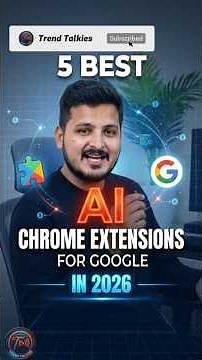 5 Best AI Chrome Extensions for Google in 2026 #AIExtensions #Chrome #aitools