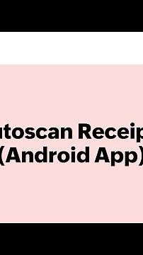 Autoscan Receipts in Zoho Expense Android App