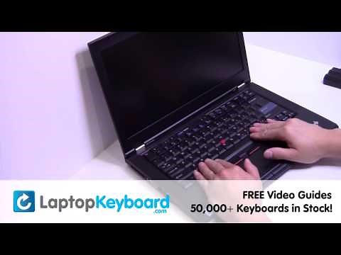 IBM Lenovo T420 T510 Keyboard Installation Replacement Guide - Laptop Remove Replace Install