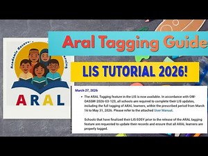 ARAL Tagging sa LIS DepEd