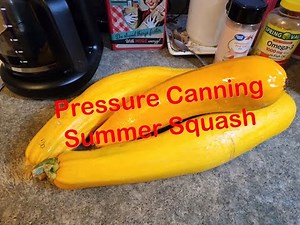 Pressure Canning Summer Squash, Pint Size Jars